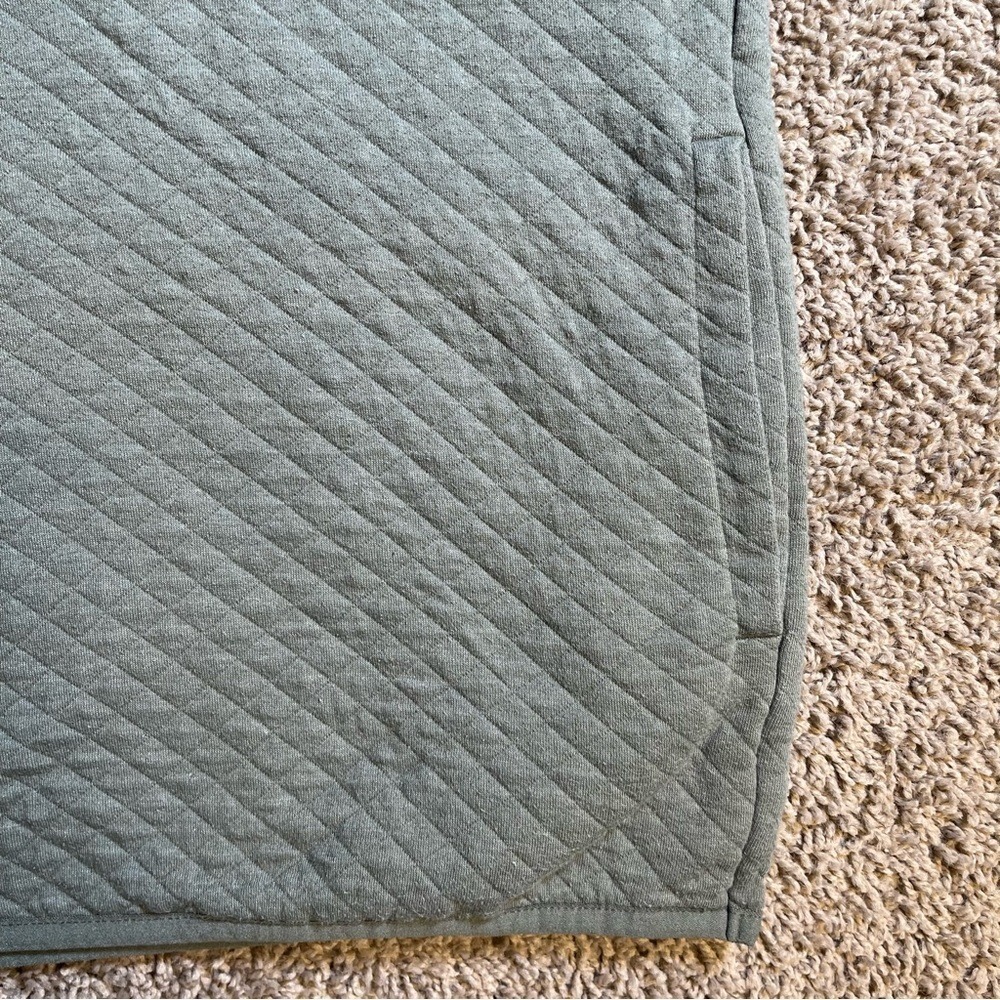 Sonoma quilted XXL women's sage green pullover sweatshirt outerwear sporty - Picture 5 of 7